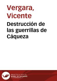 Destrucción de las guerrillas de Cáqueza