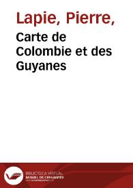 Carte de Colombie et des Guyanes