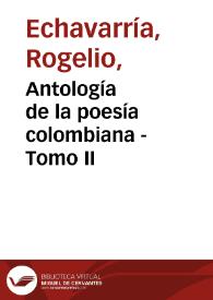 Antología de la poesía colombiana - Tomo II
