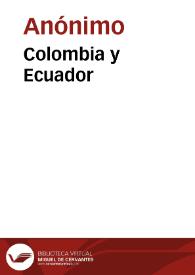 Colombia y Ecuador