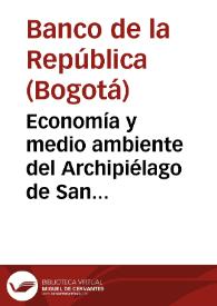 Economía y medio ambiente del Archipiélago de San Andrés, Providencia y Santa Catalina