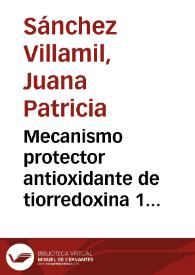 Mecanismo protector antioxidante de tiorredoxina 1 (Trx1) en el miocardio de ratones sépticos