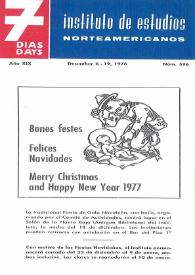 7 días = 7 days : boletín del Instituto de Estudios Norteamericanos, Barcelona. Núm. 596, del 6 al 19 de diciembre de 1976