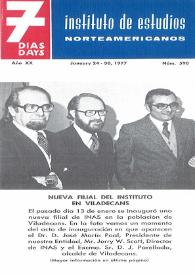 7 días = 7 days : boletín del Instituto de Estudios Norteamericanos, Barcelona. Núm. 598, del 24 al 30 de enero de 1977