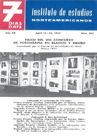 7 días = 7 days : boletín del Instituto de Estudios Norteamericanos, Barcelona. Núm. 605, del 11 al 24 de abril de 1977