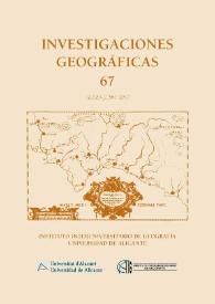 Investigaciones Geográficas. Núm. 67, 2017