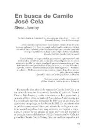 En busca de Camilo José Cela