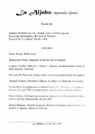 La Aljaba. Segunda Época: revista de estudios de la mujer. Volumen I, 1996