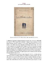 Biblioteca Argentina de Buenas Ediciones (B. A. B. E. L.) (1922-1981) [Semblanza]