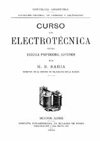 Curso de electrotécnica de la Escuela Profesional Superior