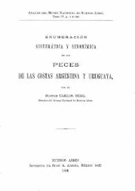 Enumeración sistemática y sinonímica de los peces de las costas argentina y uruguaya. Tomo IV