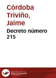 Decreto número 215