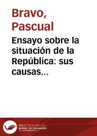 Ensayo sobre la situación de la República: sus causas i su remedio