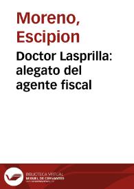 Doctor Lasprilla: alegato del agente fiscal
