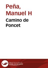 Camino de Poncet
