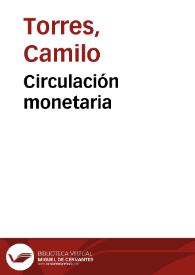 Circulación monetaria