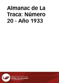 Almanac de La Traca: Número 20 - Año 1933