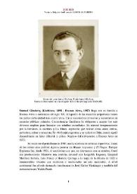 Samuel Glusberg (Kischinev, 1898 - Buenos Aires, 1987) [Semblanza]