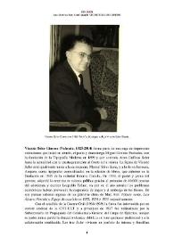 Vicente Soler Gimeno (Valencia, 1923-2014) [Semblanza]
