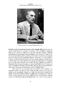 Francisco Ayala García-Duarte (Granada, 1906 - Madrid, 2009) [Semblanza]
