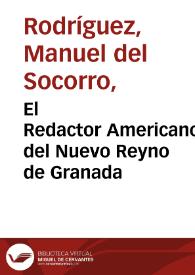 El Redactor Americano del Nuevo Reyno de Granada