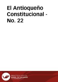 El Antioqueño Constitucional - No. 22