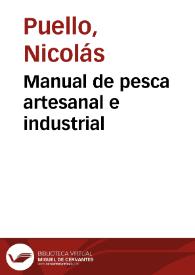 Manual de pesca artesanal e industrial
