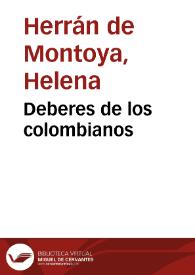 Deberes de los colombianos