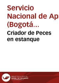 Criador de Peces en estanque