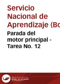 Parada del motor principal - Tarea No. 12