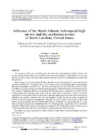 Influence of the North Atlantic Subtropical High on wet and dry sea-breeze events in North Carolina, United States