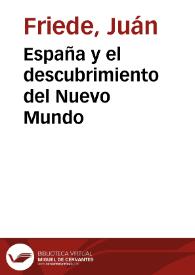 España y el descubrimiento del Nuevo Mundo