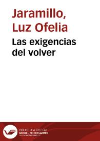 Las exigencias del volver