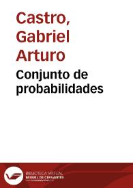 Conjunto de probabilidades