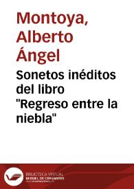 Sonetos inéditos del libro 'Regreso entre la niebla'