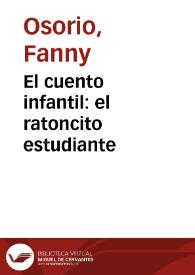 El cuento infantil: el ratoncito estudiante