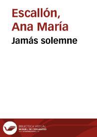 Jamás solemne