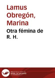 Otra fémina de R. H.