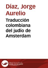 Traducción colombiana del judío de Amsterdam