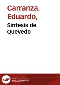 Síntesis de Quevedo