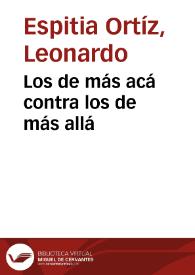 Los de más acá contra los de más allá