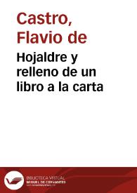 Hojaldre y relleno de un libro a la carta