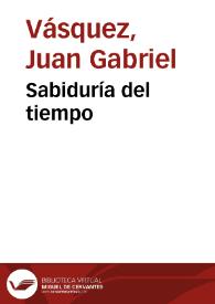 Sabiduría del tiempo