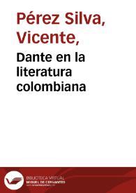 Dante en la literatura colombiana