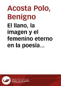 El llano, la imagen y el femenino eterno en la poesía de Carranza