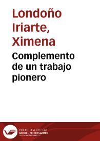 Complemento de un trabajo pionero