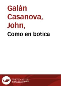 Como en botica