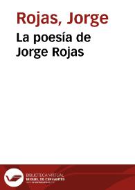 La poesía de Jorge Rojas