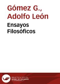 Ensayos Filosóficos