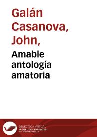 Amable antología amatoria